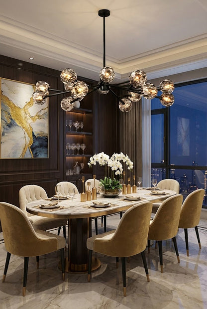 Crystal Ball Round Chandelier - view 11 | morylighting
