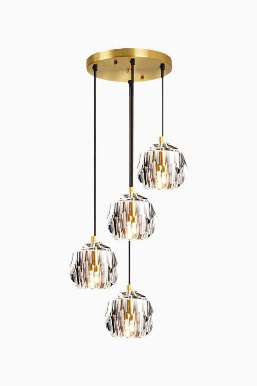 Boule De Cristal Round Cluster Chandelier - morylighting