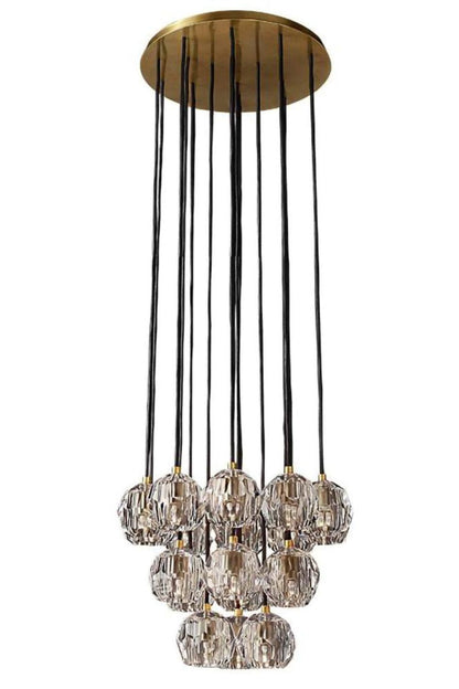 Boule De Cristal Round Cluster Chandelier - morylighting