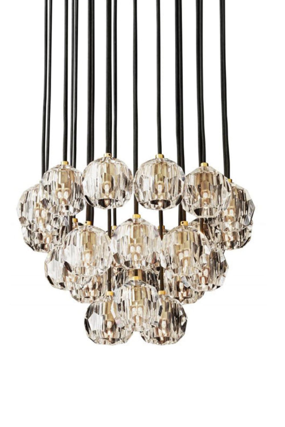 Boule De Cristal Round Cluster Chandelier - morylighting