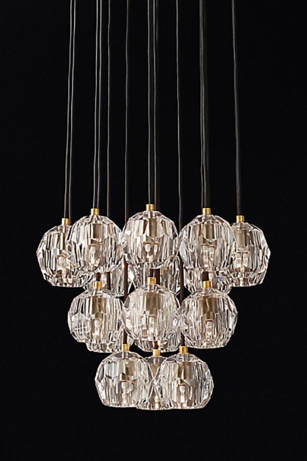Boule De Cristal Round Cluster Chandelier - morylighting