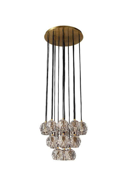 Crystal BallRound Cluster Chandelier-morylighting - morylighting