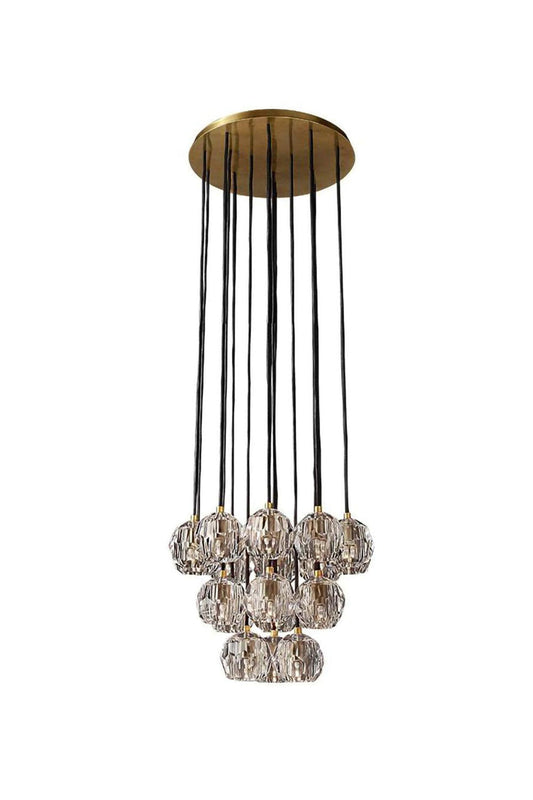Crystal BallRound Cluster Chandelier-morylighting - morylighting