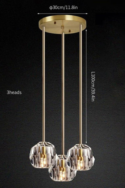 Boule De Cristal Round Cluster Chandelier - morylighting