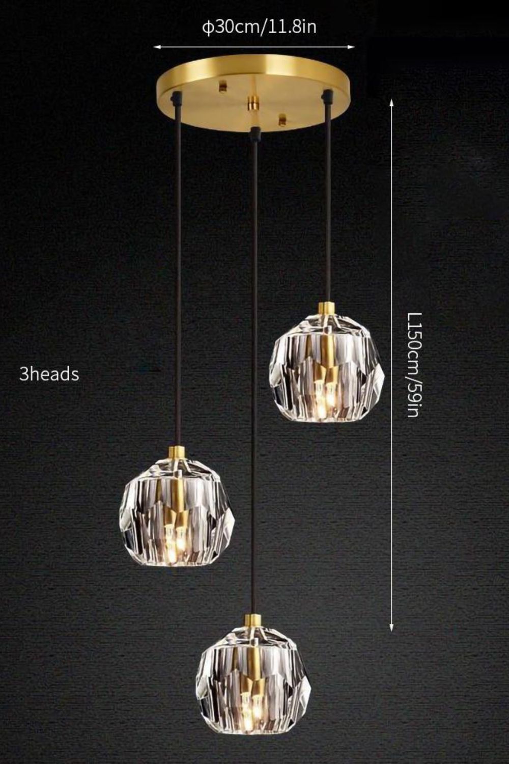 Boule De Cristal Round Cluster Chandelier - morylighting