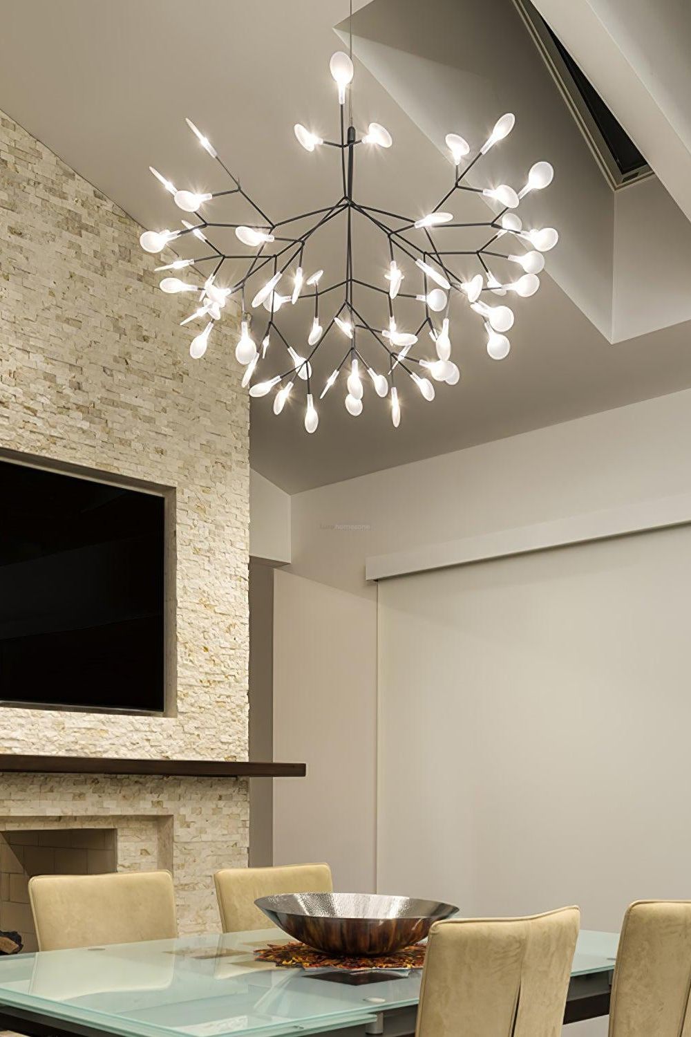 Branched Firefly LED Chandelier - view 4 | morylighting