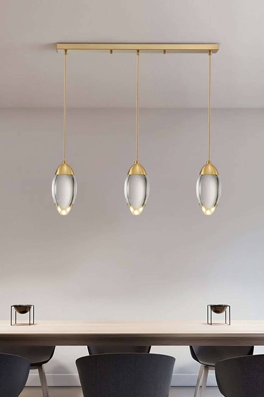 Brass Crystal Pendant Lamp - morylighting