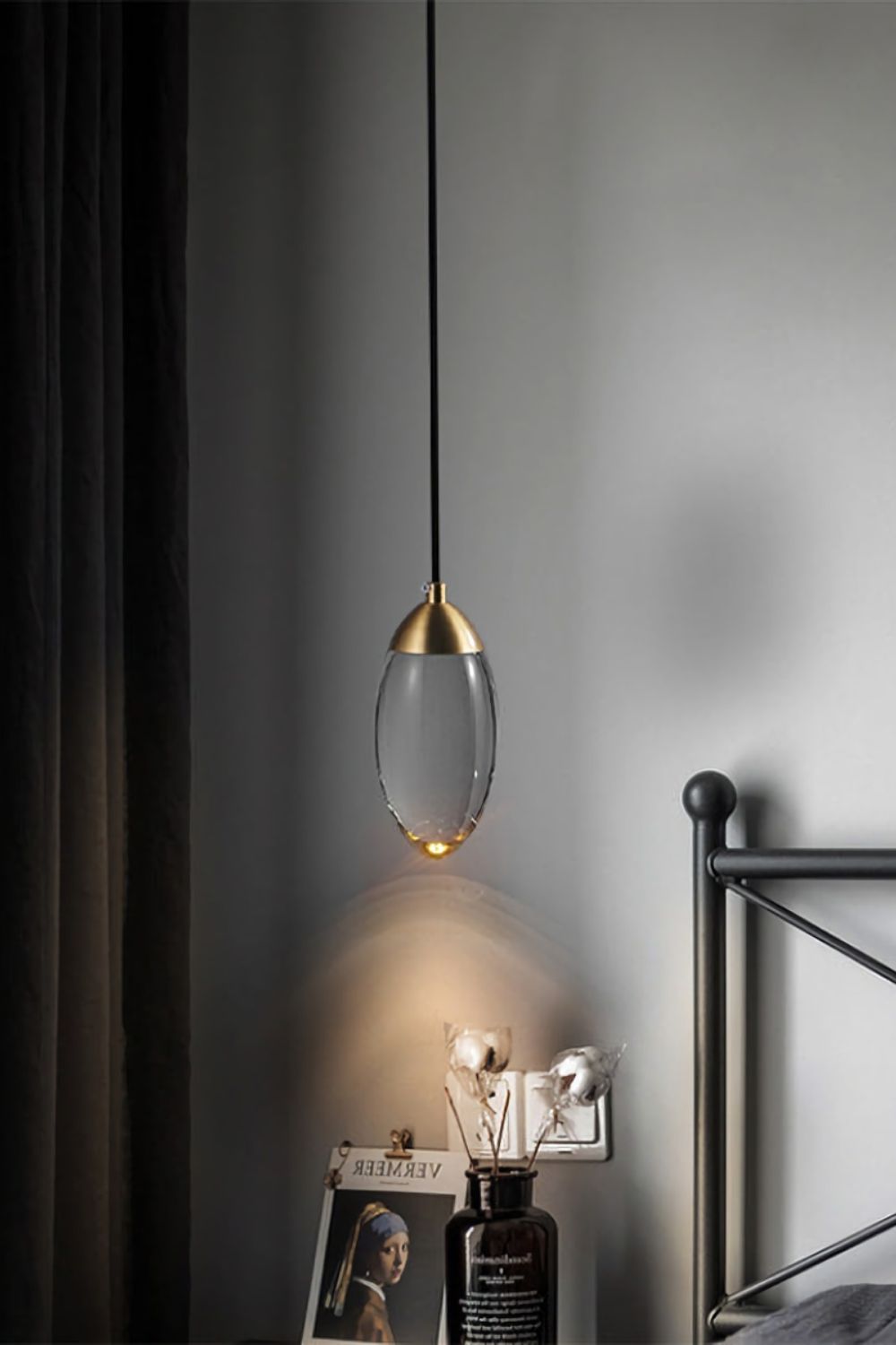 Brass Crystal Pendant Lamp - morylighting