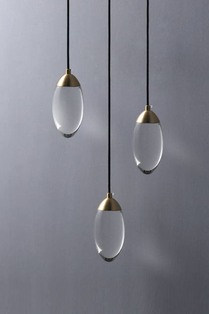 Brass Crystal Pendant Lamp - morylighting
