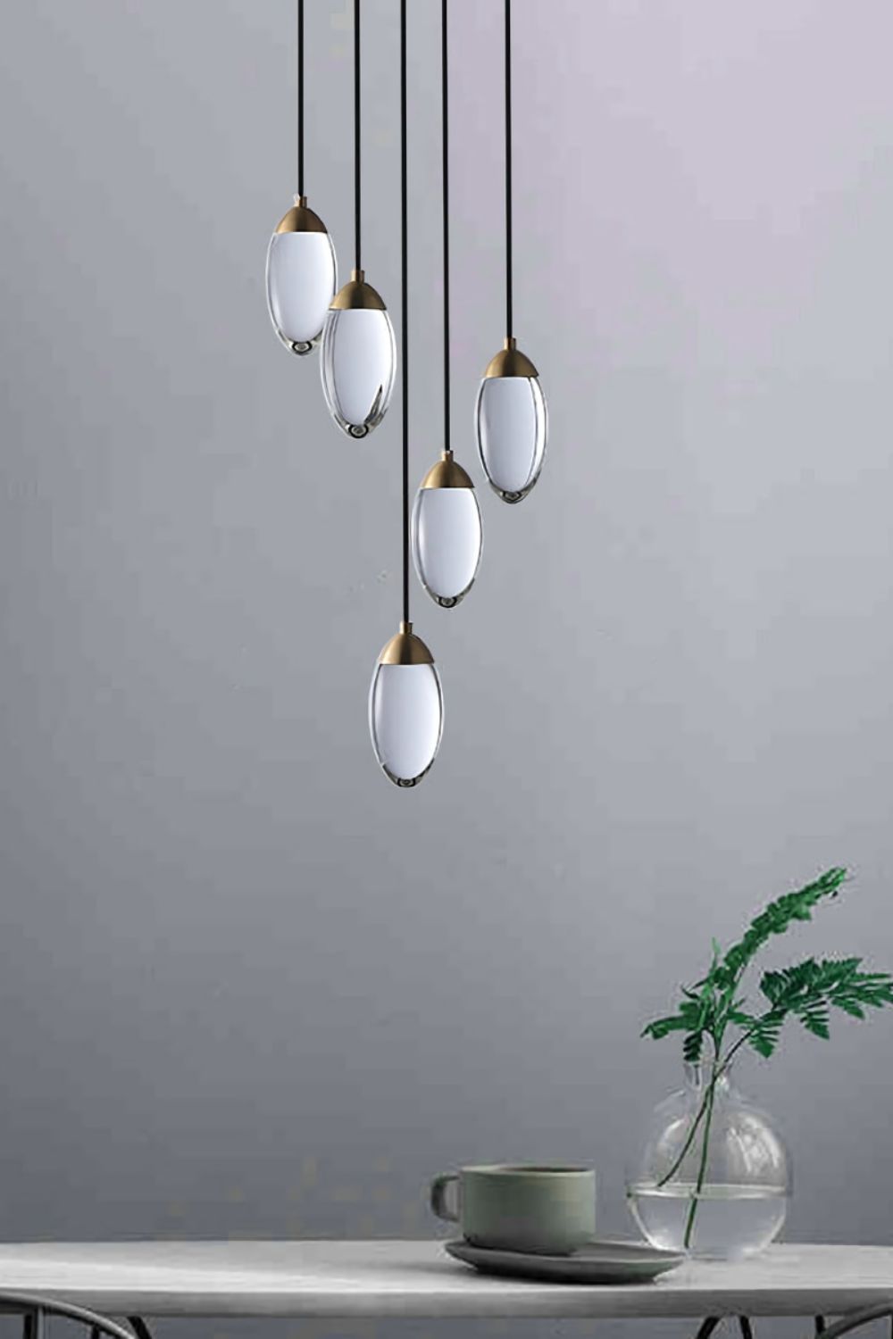 Brass Crystal Pendant Lamp - morylighting