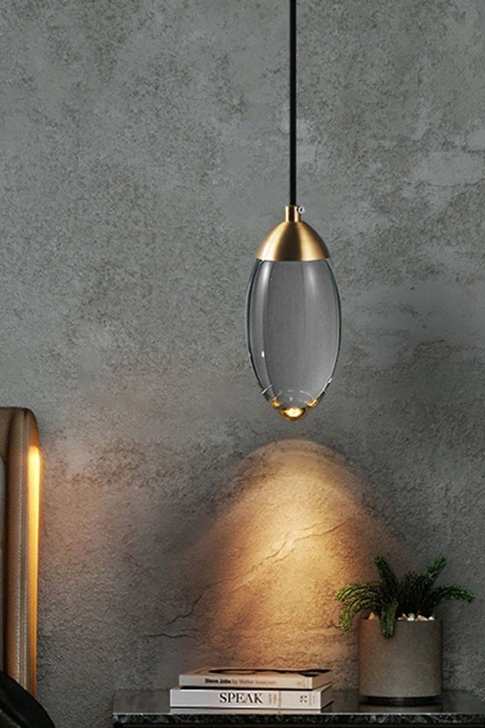 Brass Crystal Pendant Lamp - morylighting