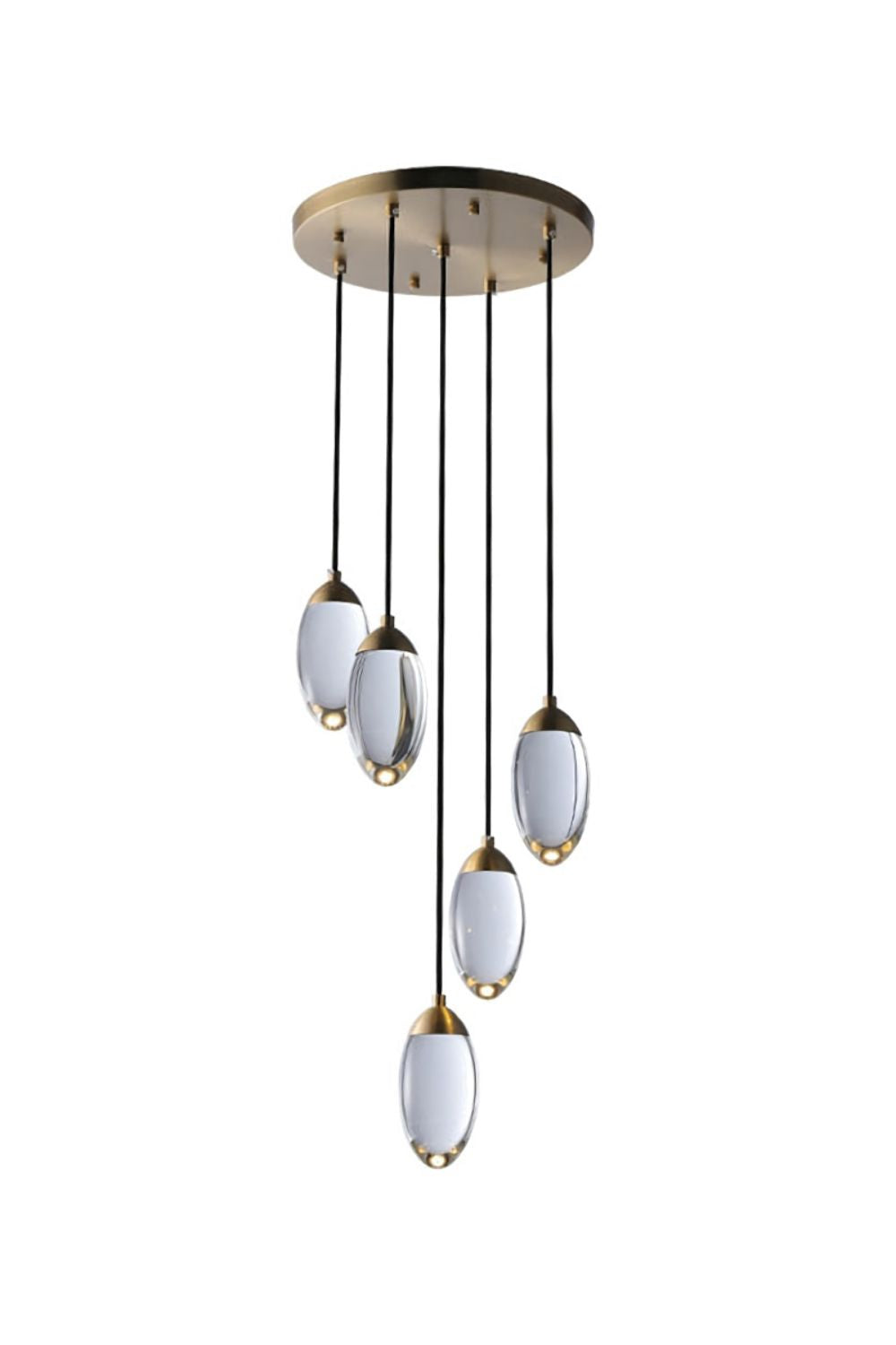 Brass Crystal Pendant Lamp - morylighting
