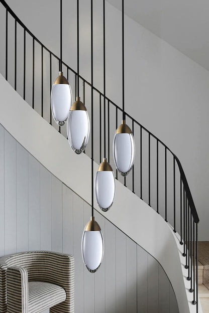 Brass Crystal Pendant Lamp - morylighting