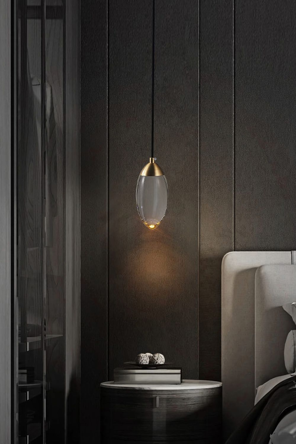 Brass Crystal Pendant Lamp - morylighting
