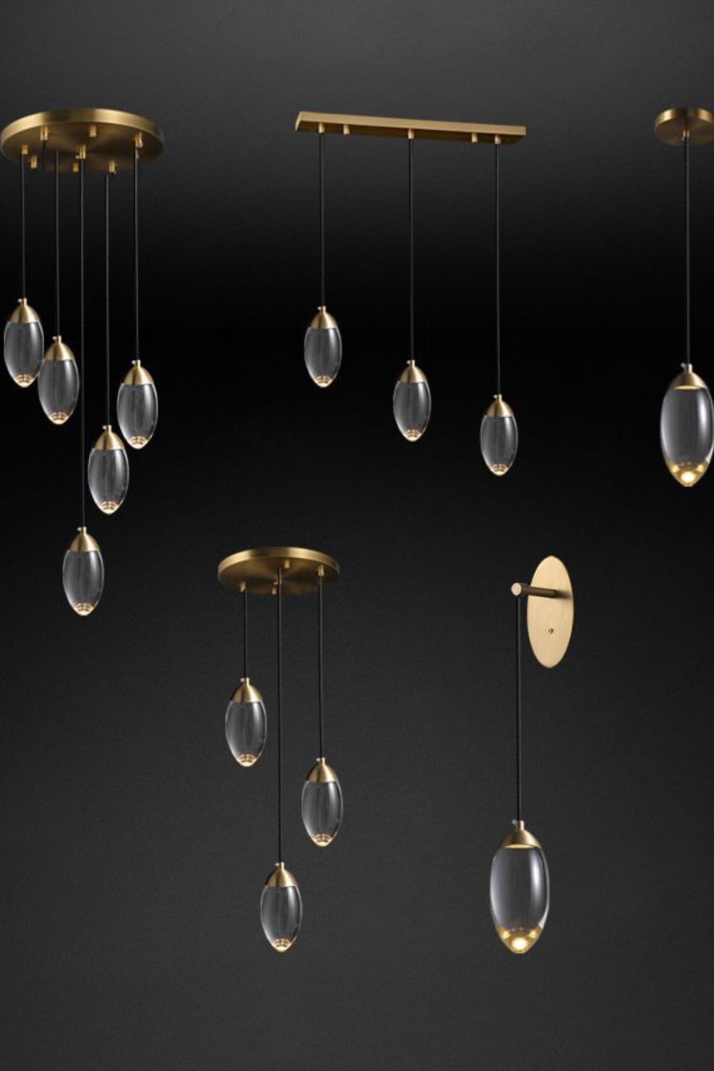 Brass crystal Wall lamp - morylighting