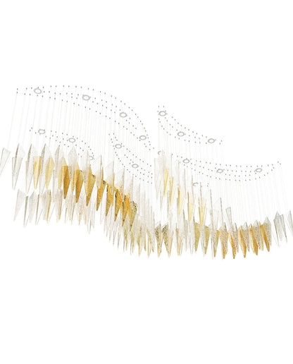 Galaxy Breeze Meteor Shower Crystal Spiral Chandelier