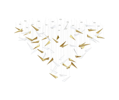 Galaxy Breeze Meteor Shower Crystal Spiral Chandelier