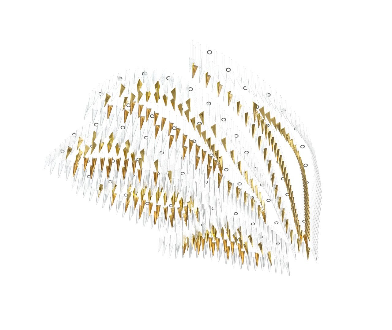 Galaxy Breeze Meteor Shower Crystal Spiral Chandelier