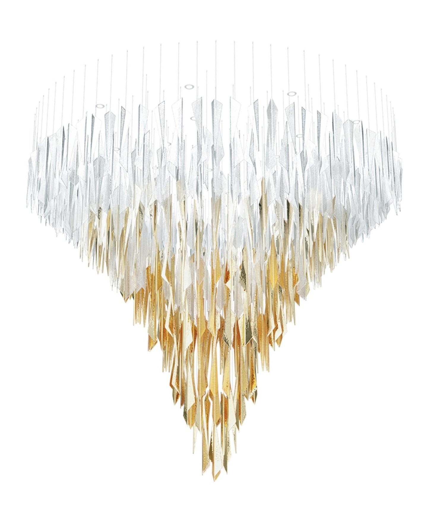 Galaxy Breeze Meteor Shower Crystal Spiral Chandelier