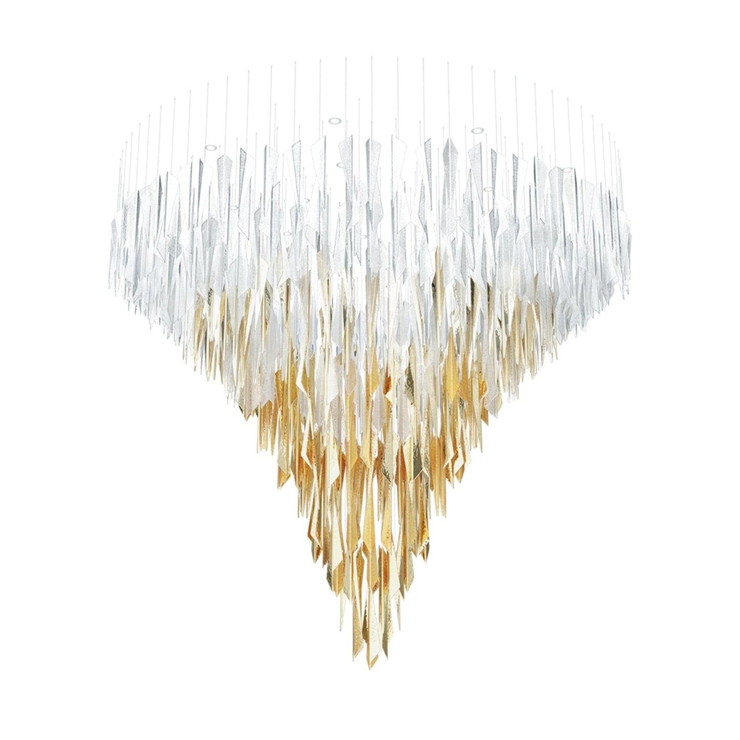 Galaxy Breeze Meteor Shower Crystal Spiral Chandelier