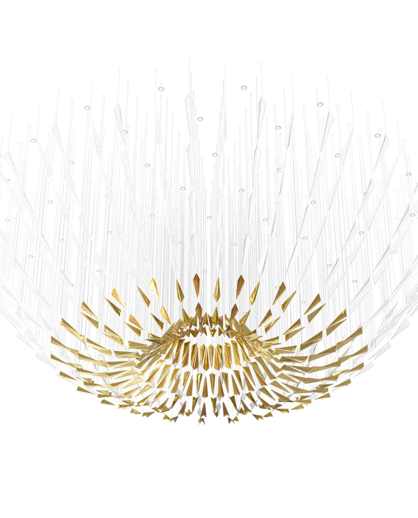 Galaxy Breeze Meteor Shower Crystal Spiral Chandelier