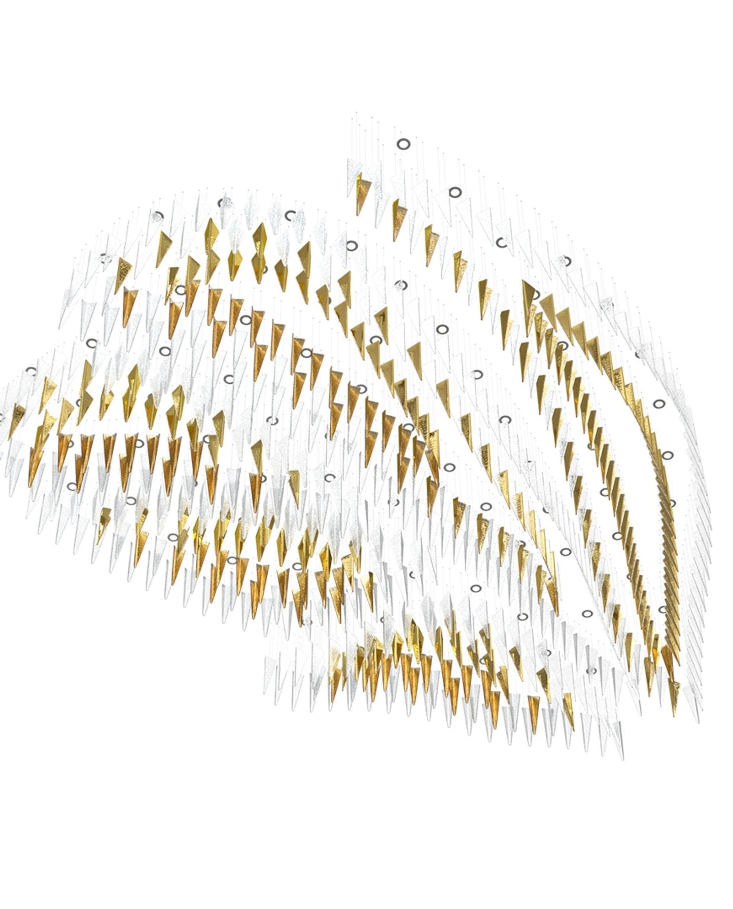 Galaxy Breeze Meteor Shower Crystal Spiral Chandelier