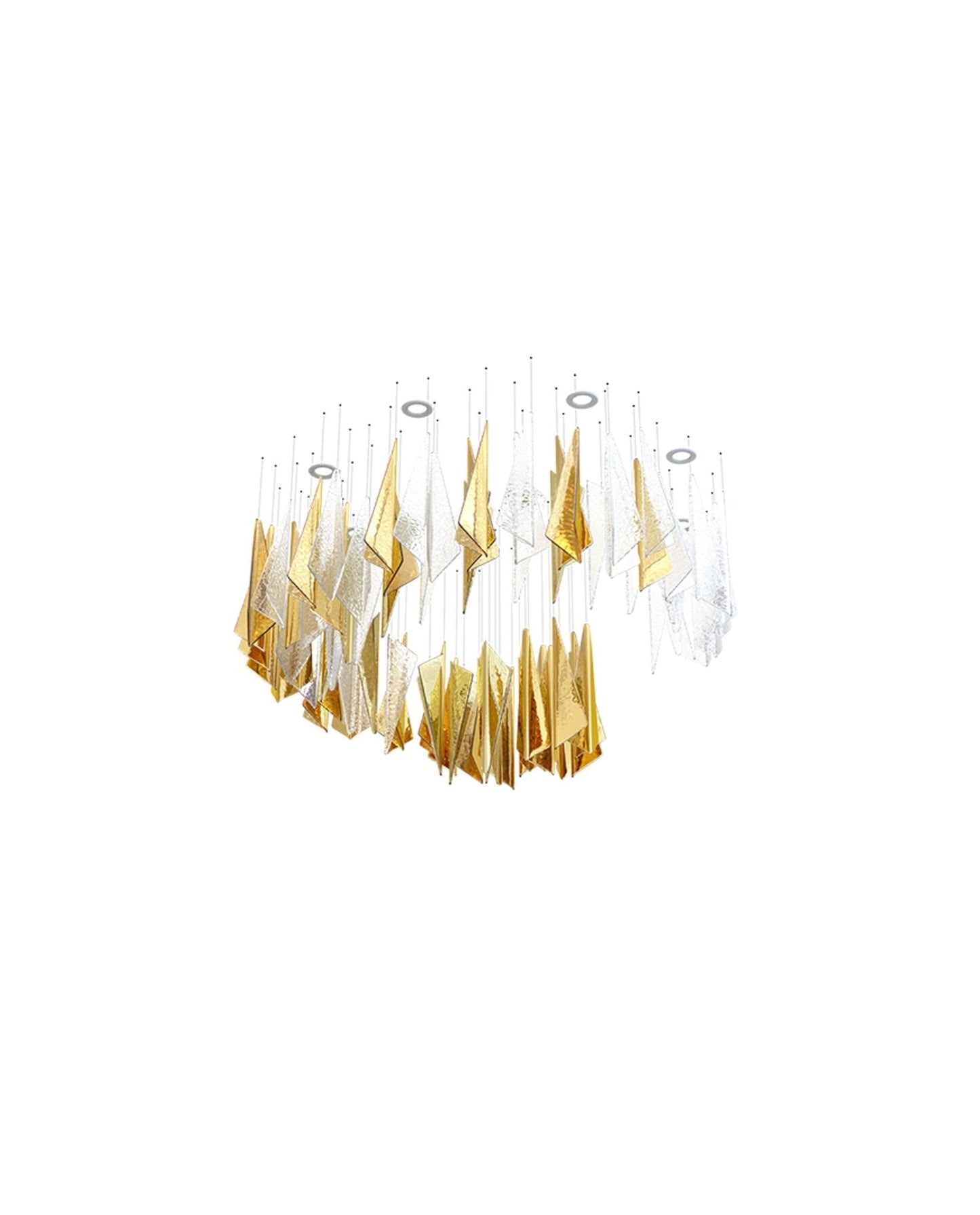 Galaxy Breeze Meteor Shower Crystal Spiral Chandelier