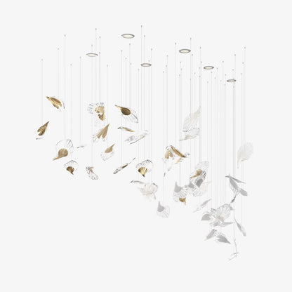 Galaxy Breezeleaf Meteor Shower Crystal Spiral Chandelier