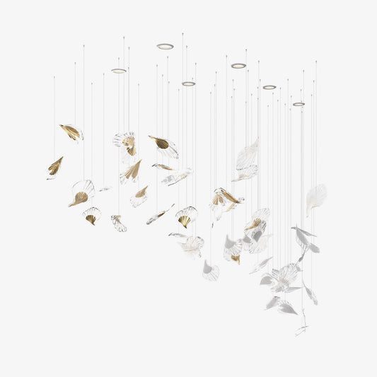 Galaxy Breezeleaf Meteor Shower Crystal Spiral Chandelier