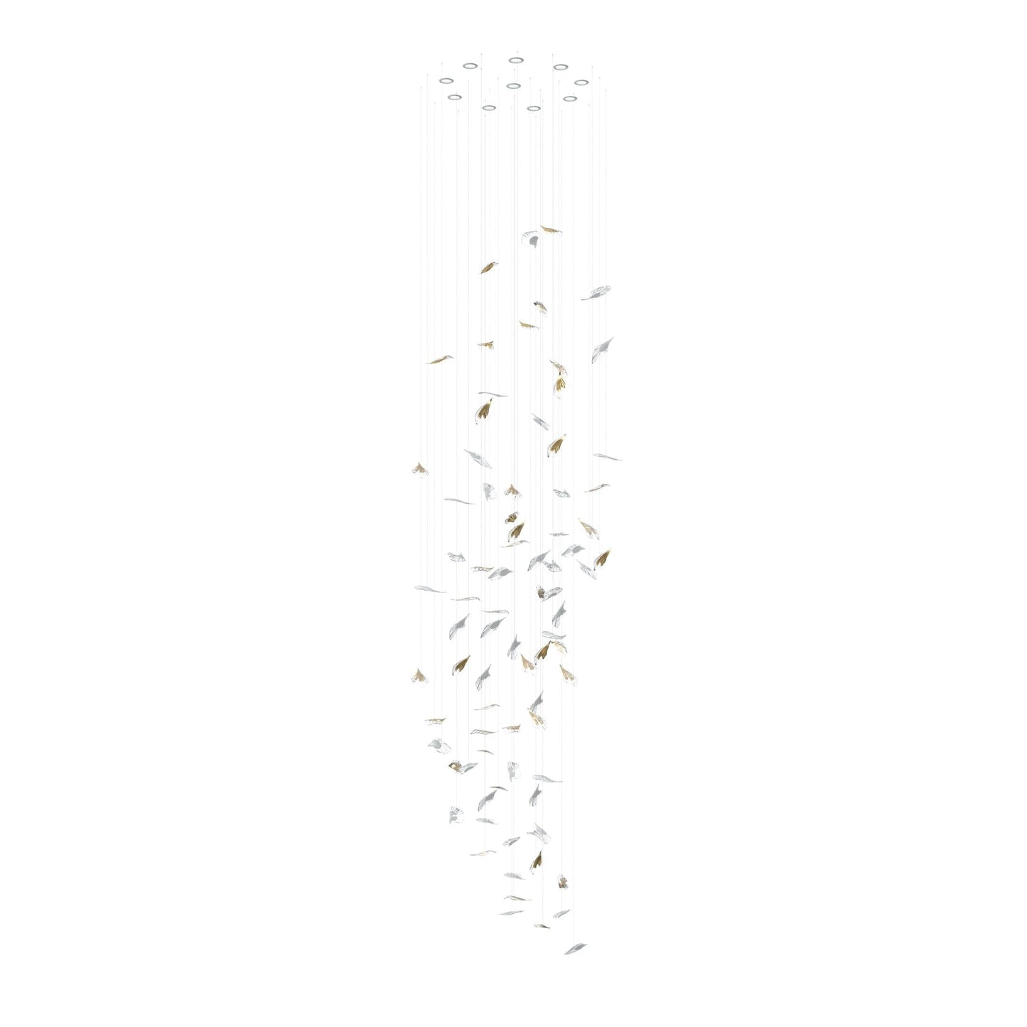 Galaxy Breezeleaf Meteor Shower Crystal Spiral Chandelier