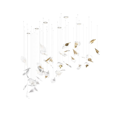 Galaxy Breezeleaf Meteor Shower Crystal Spiral Chandelier
