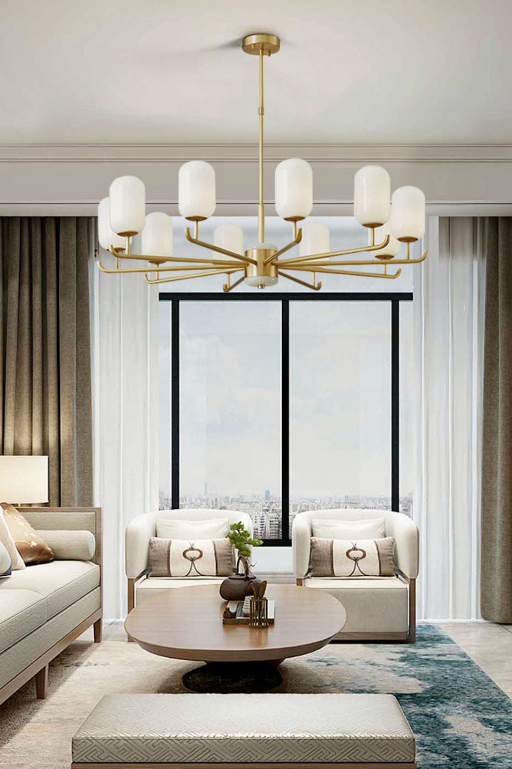 Bronze Chandelier - morylighting