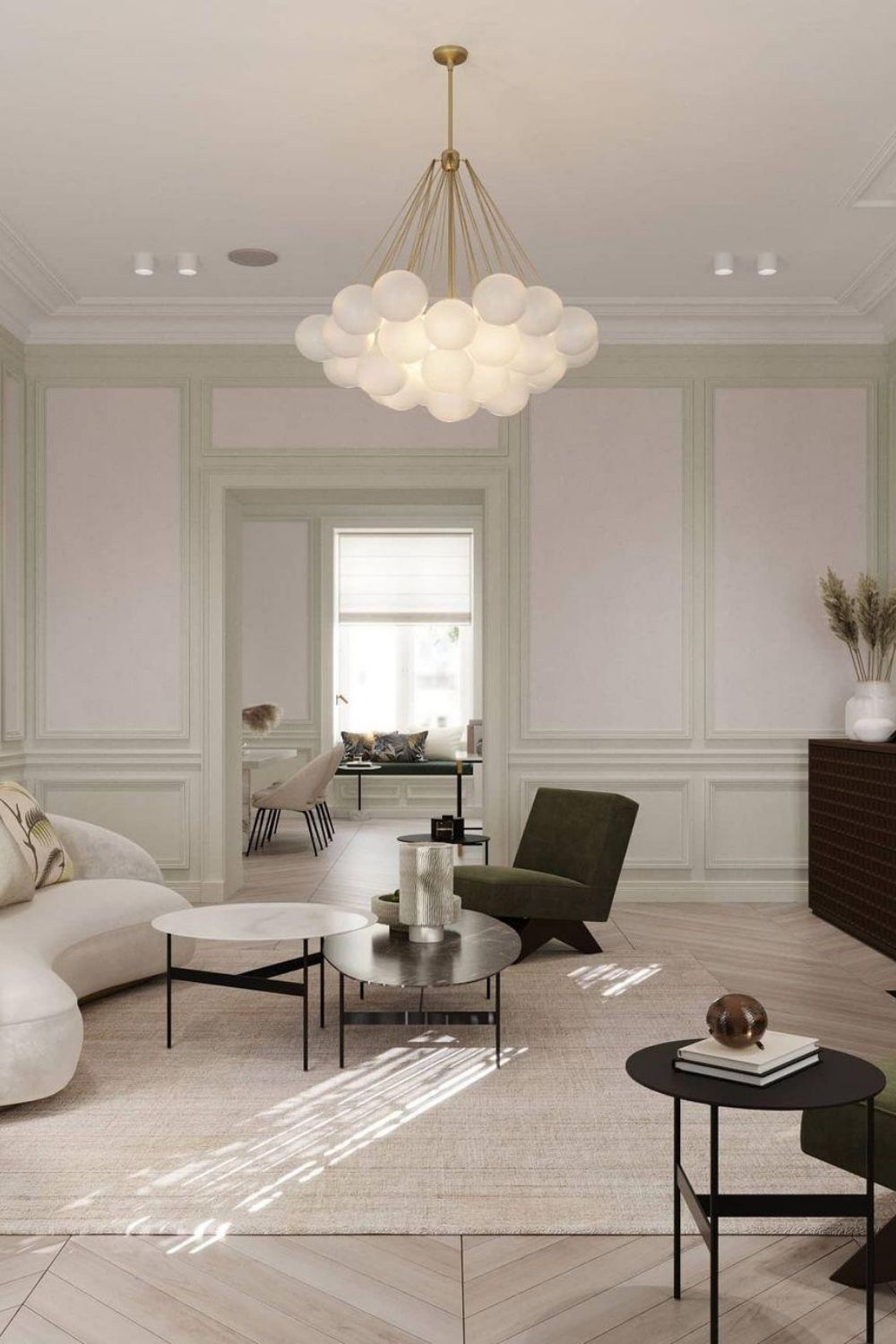 Bubble Glass Chandelier - view 7 | morylighting