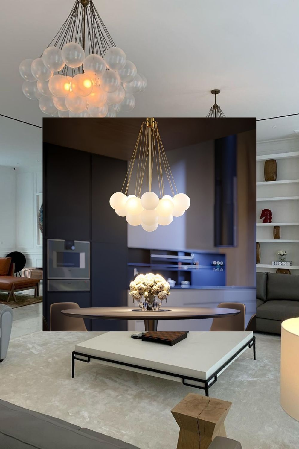 Bubble Glass Chandelier - view 8 | morylighting