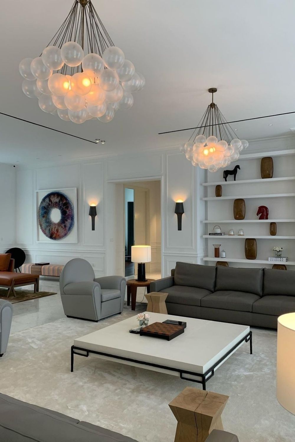 Bubble Glass Chandelier - view 9 | morylighting