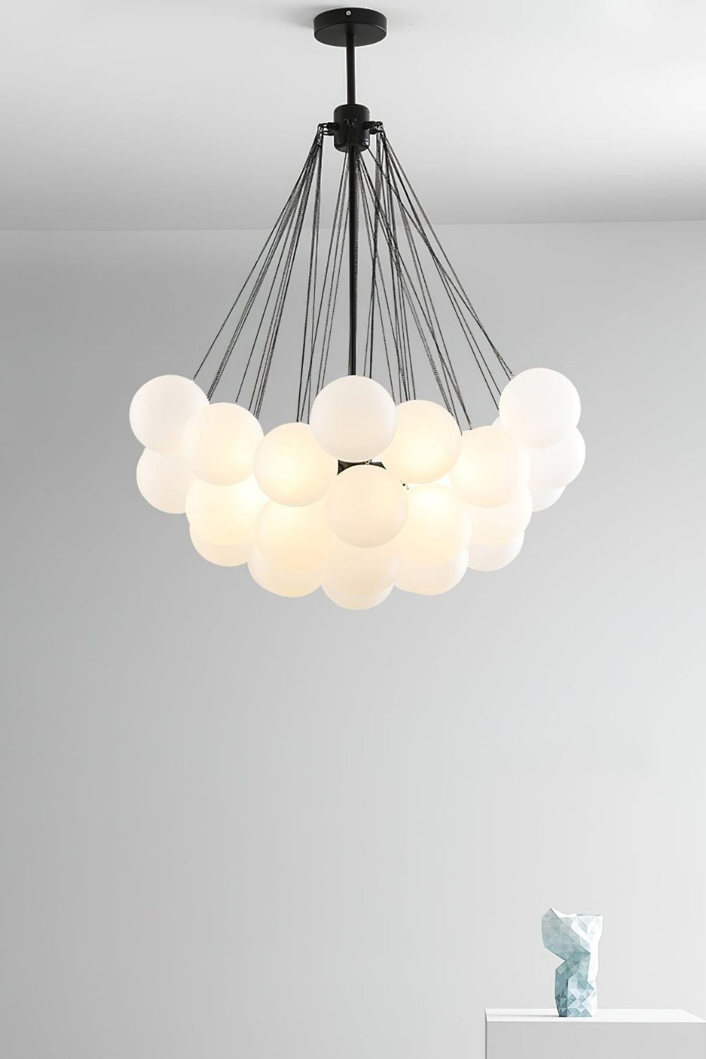Bubble Glass Chandelier - view 3 | morylighting