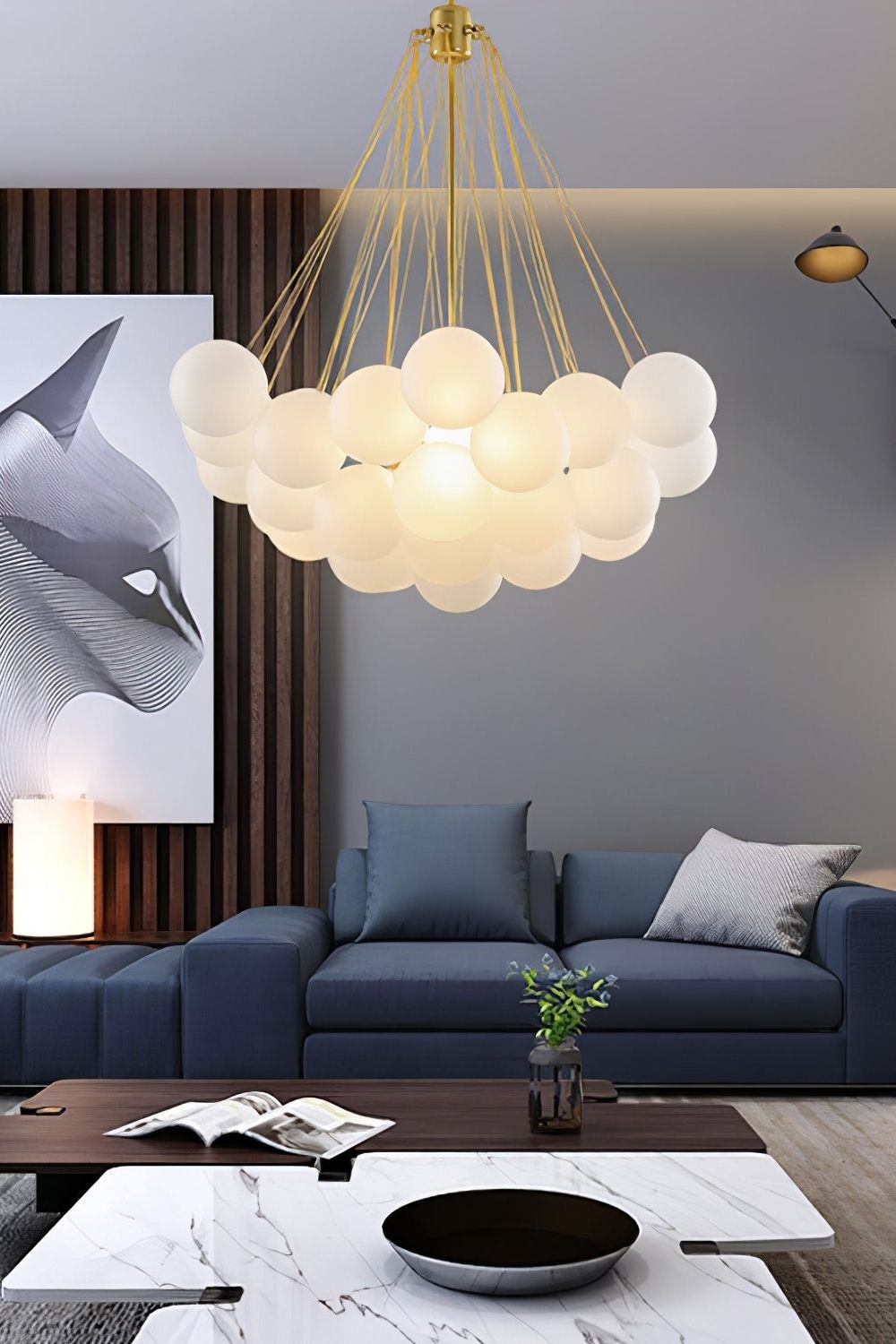 Bubble Glass Chandelier - view 18 | morylighting