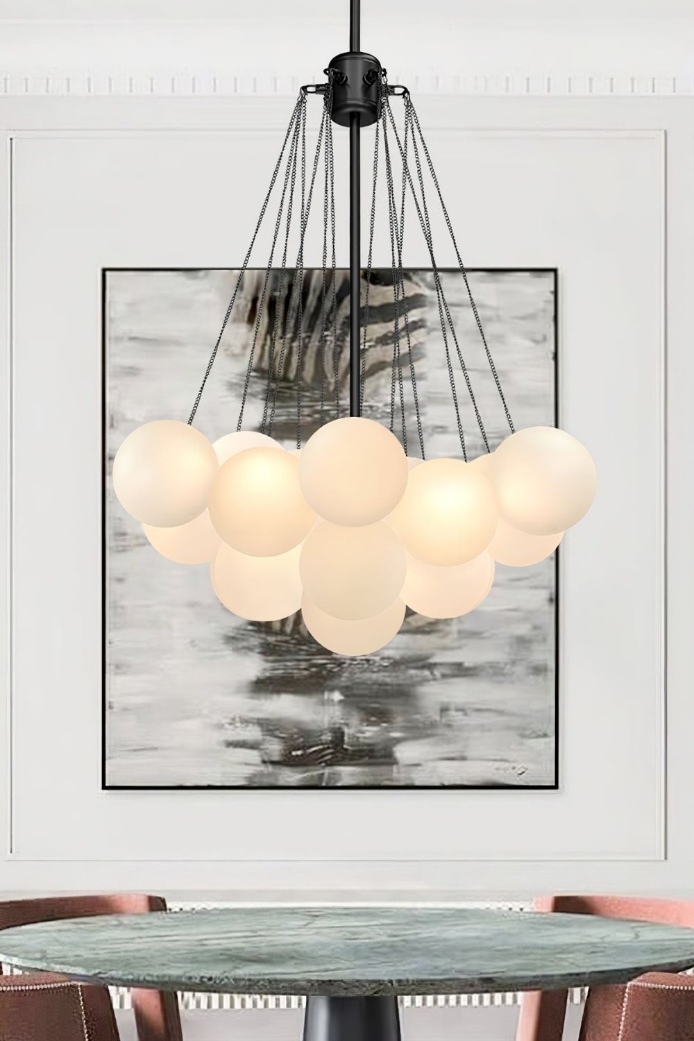 Bubble Glass Chandelier - view 36 | morylighting