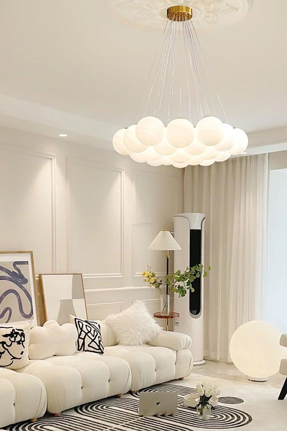 Bubble Glass Cluster Chandelier - view 5 | morylighting