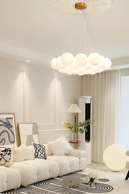 Bubble Glass Cluster Chandelier - view 5 | morylighting