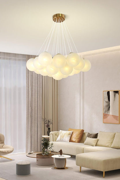 Bubble Glass Cluster Chandelier - view 6 | morylighting