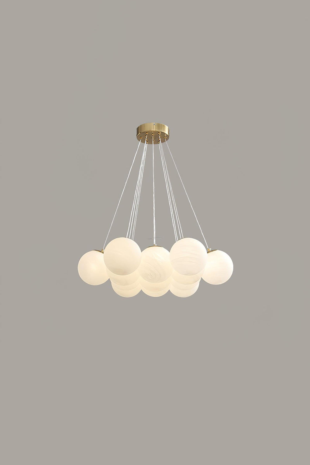 Bubble Glass Cluster Chandelier - view 9 | morylighting