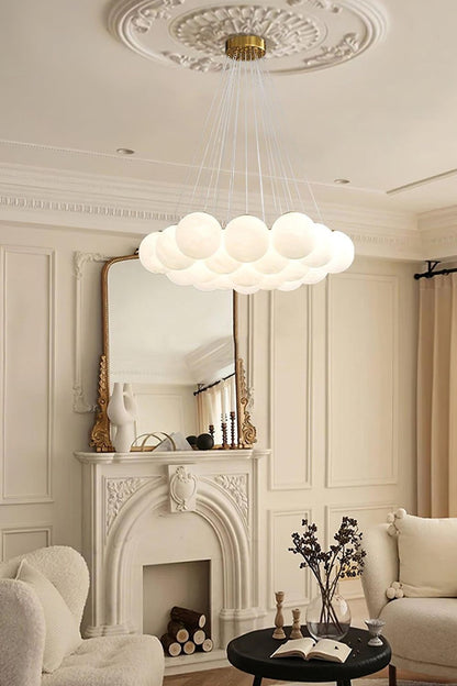 Bubble Glass Cluster Chandelier - view 2 | morylighting