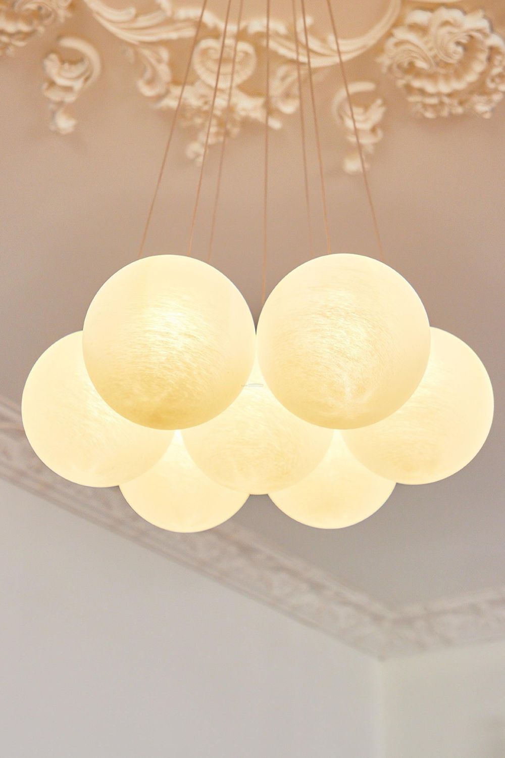 Bubble Glass Cluster Chandelier - view 8 | morylighting
