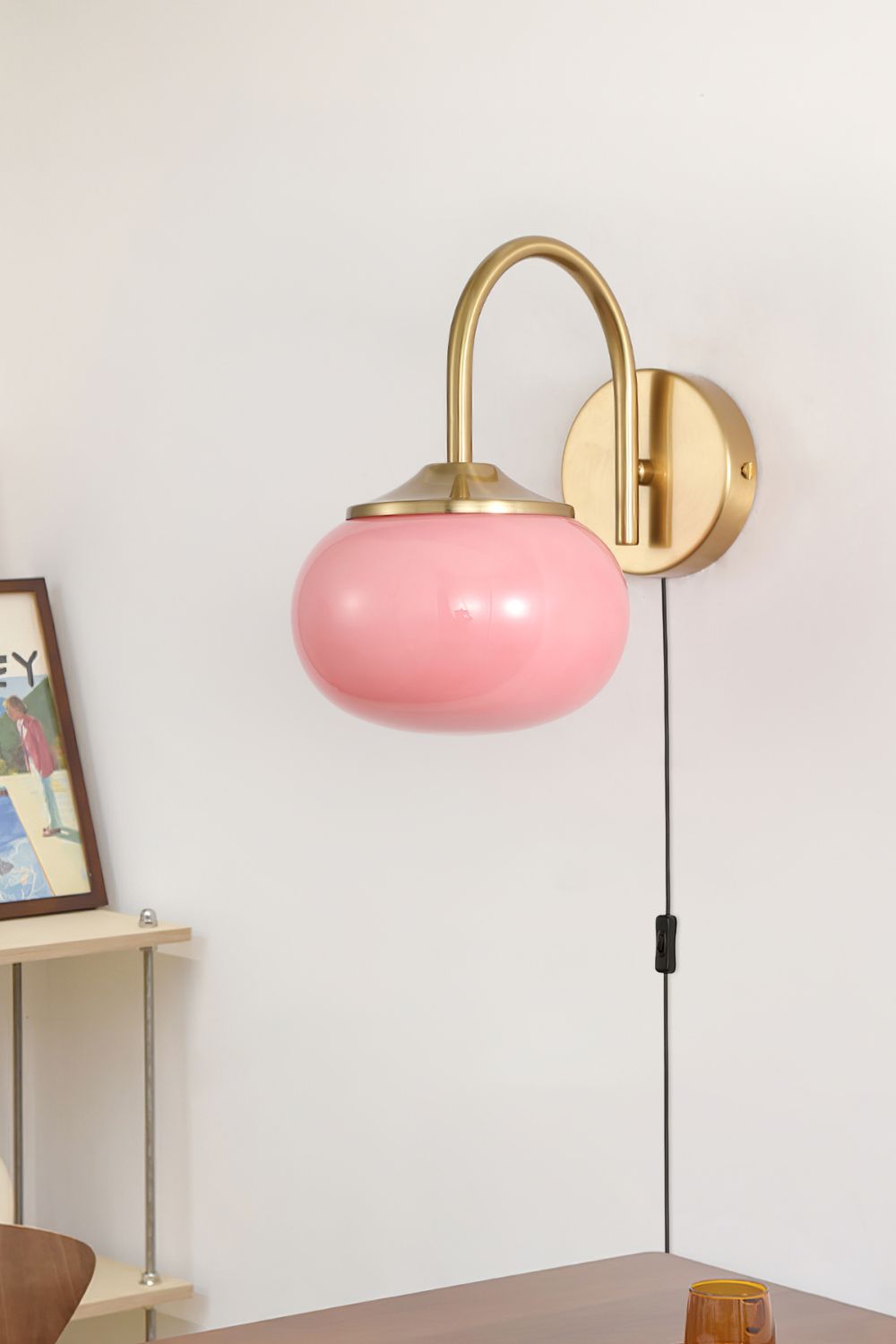 Bubble Glass Marshmallow Sconce Plug Version - view 2 | morylighting
