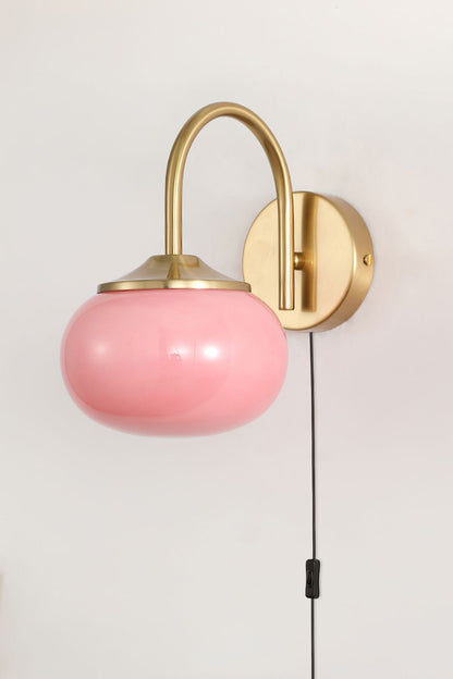 Bubble Glass Marshmallow Sconce Plug Version - view 6 | morylighting