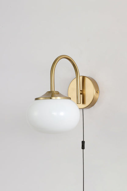 Bubble Glass Marshmallow Sconce Plug Version - view 9 | morylighting