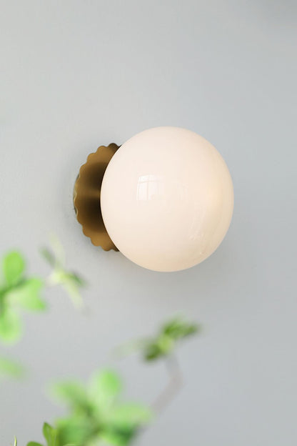 Bubble Glass Marshmallow Sconces - view 4 | morylighting