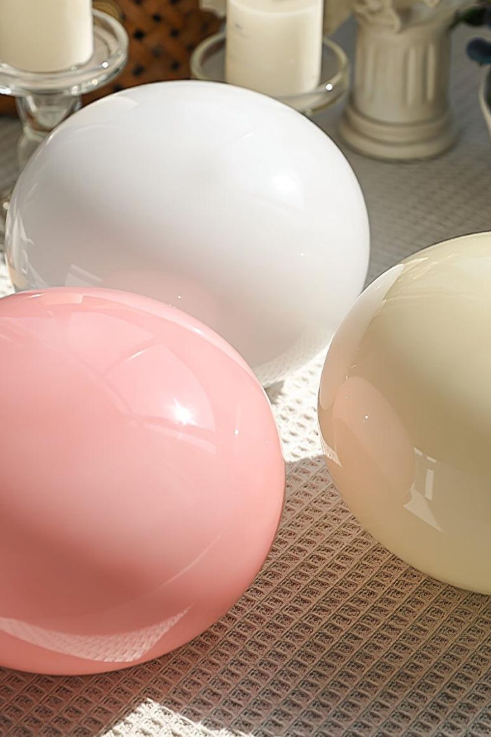 Bubble Glass Marshmallow Table Lamp - view 5 | morylighting