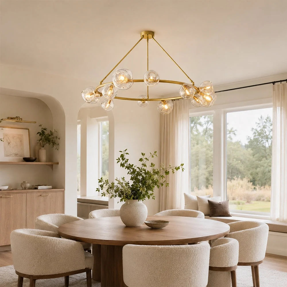 Bubble Glass Round Chandelier